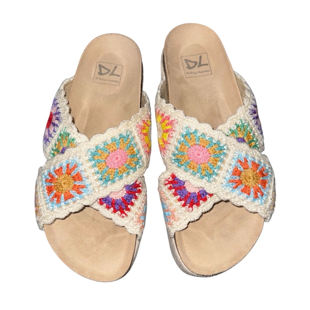 Dirty Laundry Multicolor Crochet Sandals - Picture 5 of 5